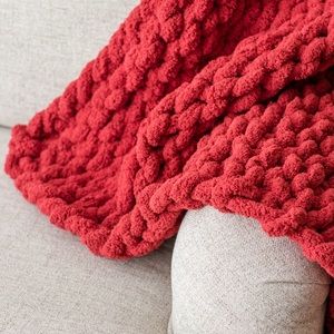 Cranberry Baby Chunky Blanket